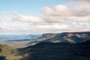 The Blue Mountains viewed from Echo Point.
