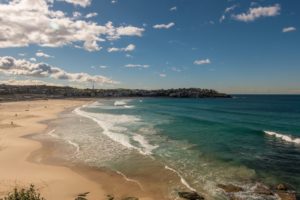 Bondi Beach from the hills.