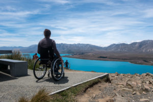 A very good and easily wheelchair accessible view.