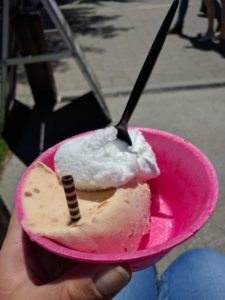 I’m always keen on an ice-cream!