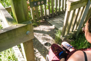 The bridge entrance.