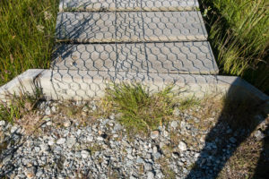 One end of the boardwalk. 