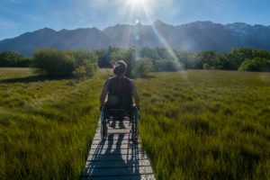 A very enjoyable walk in wheelchair. 