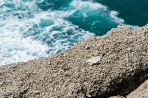 It will take so many years before this rock to get smooth.