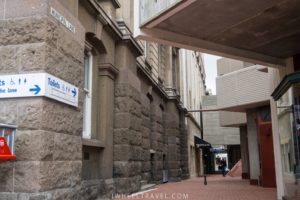 "Municipal Lane" is a pedestrian street.