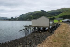 Along the peninsula bay. 