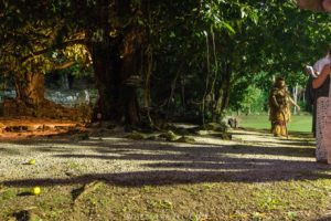 Un Marae aux iles Cook.