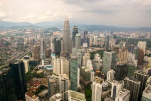 Kuala Lumpur vue depuis l'observatoire de la tour Menara.