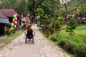 Ke'te Kesu pathway to reach tongkonans.