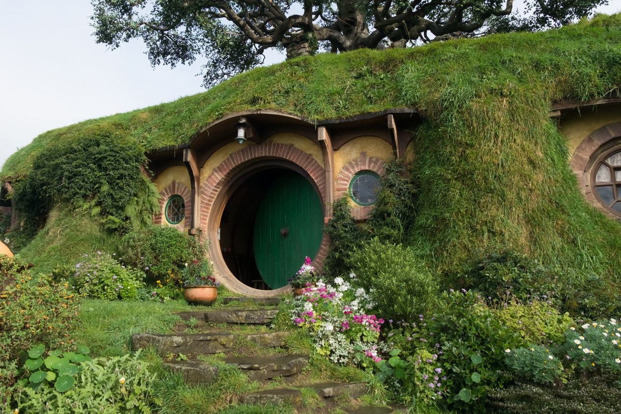 L'entrée de la maison de Bilbon Sacquet.