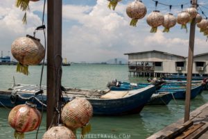 At the end of the jetty we can glance at the sea.