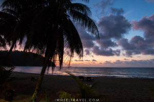 Sunset view from our bungalow.