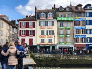 Building are covered with ham puns (french required I guess!) during the celebration.