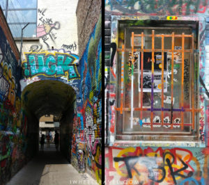 La ruelle aux graffitis, Gand.