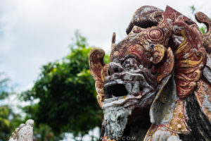 A divinity statue in Tirta Gangga.