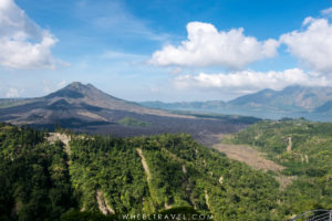 View on mount Batur from Kintamani.