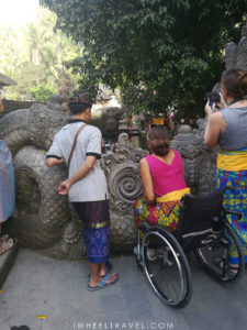 Perfect view on Tirta Empul holy pool even for wheelchair users.