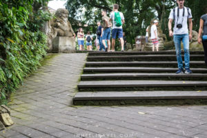 Rampe à l'intérieur d'Ubud Monkey Forest.
