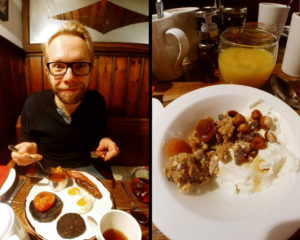 English breakfast Mad Hatter Hotel London